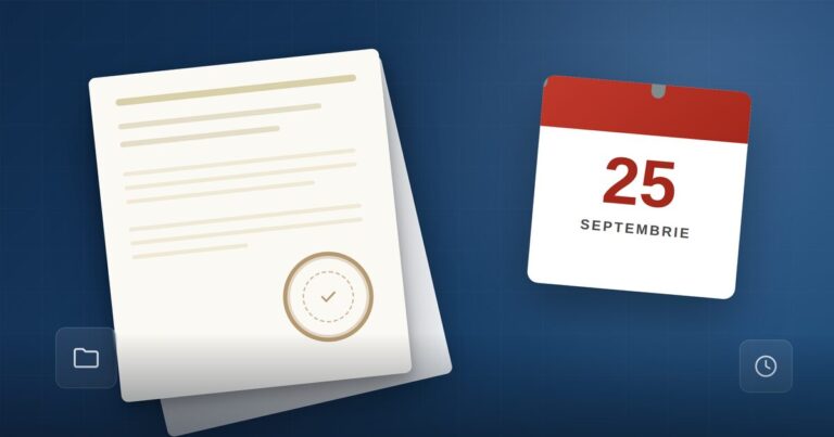 Documente și certificat de înregistrare firmă, simbolizând actualizarea codului CAEN în România